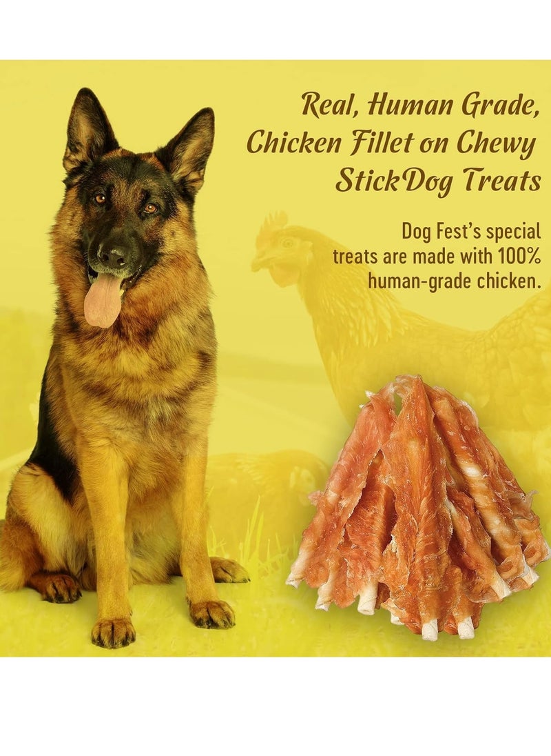 Dog Fest Chicken Fillet On A Chewy Stick Soft Handcrafted Treats For Adult Dogs 2X90g  - Image 3