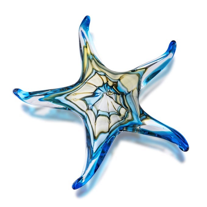 GLASS STARFISH FIGURINE COLLECTIBLES HAND BLOWN ART GLASS SEA ANIMALS MARINE LIFE SCULPTURE HOME DECOR MURANO FOR WOMEN