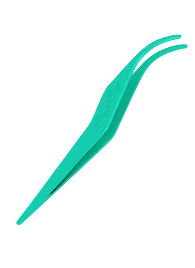 Beauenty High precision stainless steel eyelash pliers, eyelash aid light green  - Image 1