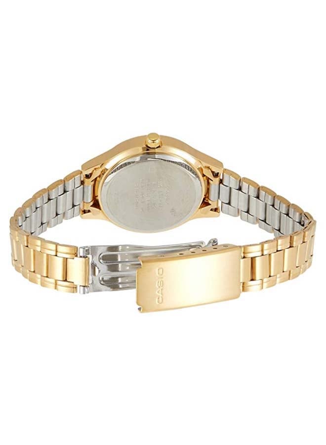 CASIO Women Stainless Steel Quartz Analog Watch LTP-1128N-9ARDF - 33 mm - Gold - Image 1
