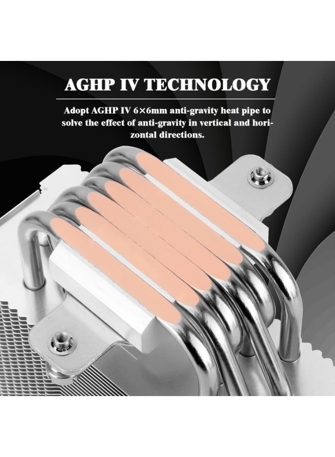 Thermalright cpu cooler ARGB am5 Burst Assassin 120 SE ARGB CPU Cooler, 6 Heat Pipes Heatsink Cooler, 12cm PWM Fan CPU Air Cooler, AGHP Technology, for Intel LGA1851/1700/115X/1200，AMD  AM5 AM4 - Image 2