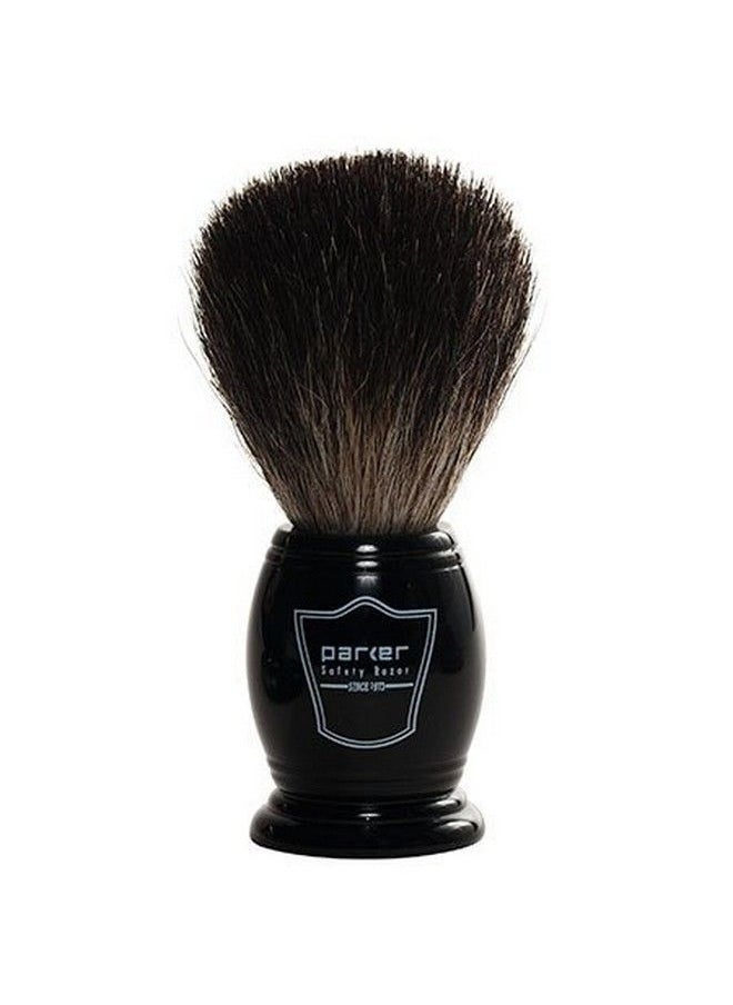 Parker Safety Razor 100% Black Badger Bristle Shaving Brush With Ebony Handle Brush Stand Included  - Image 1