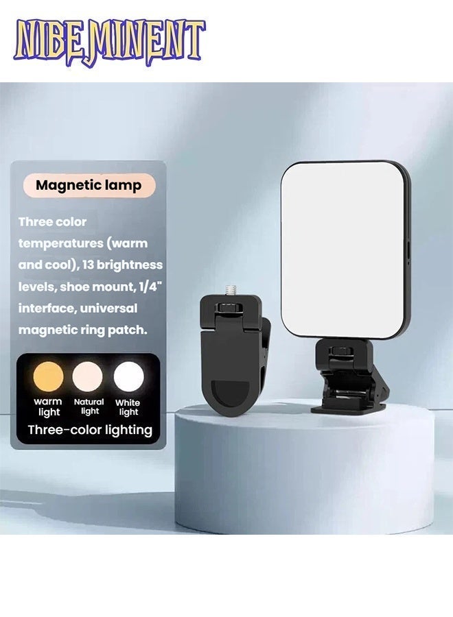 NIBEMINENT Magnetic Selfie Light, Rechargeable 60 LED Fill Light with Phone Clip/Cold Shoe, Adjusted 3 Light Modes Phone Light Clip for Magsafe, TikTok, Video Recording, Live Stream,Makeup, Camera, Laptop - Image 5