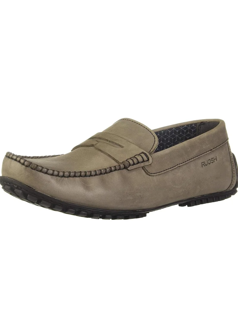 RUOSH Mens Loafer Moccasins Slip on Driving Comfort Leather Work Office Formal Occasion Party Casual Wear Italian Design Anti Skid Padded Insole Fashion Premium Shoes