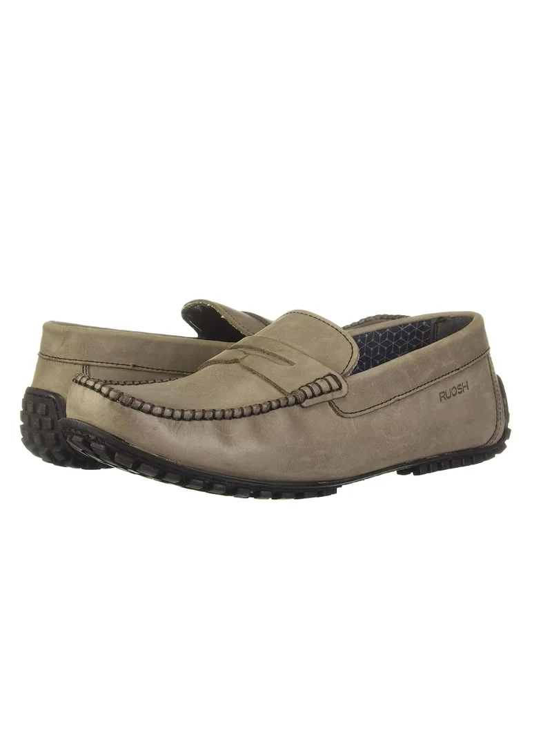 RUOSH Mens Loafer Moccasins Slip on Driving Comfort Leather Work Office Formal Occasion Party Casual Wear Italian Design Anti Skid Padded Insole Fashion Premium Shoes