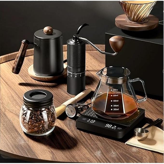 rayihni Pour Over Coffee Makers Set 10 Pieces Professional Grade V60 Coffee Machine For Home Office Gift And Travel - Image 2