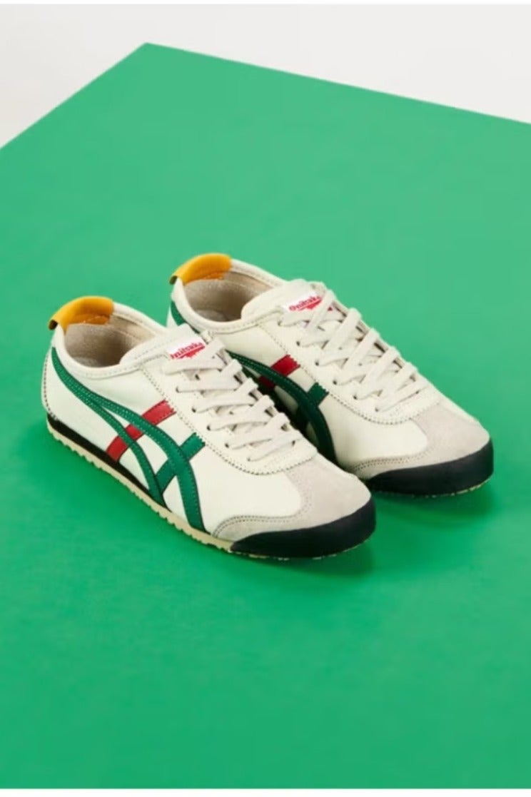 Onitsuka Tiger Mexico 66 Athlesiure Sneakers Beige/Green-Red - Image 3