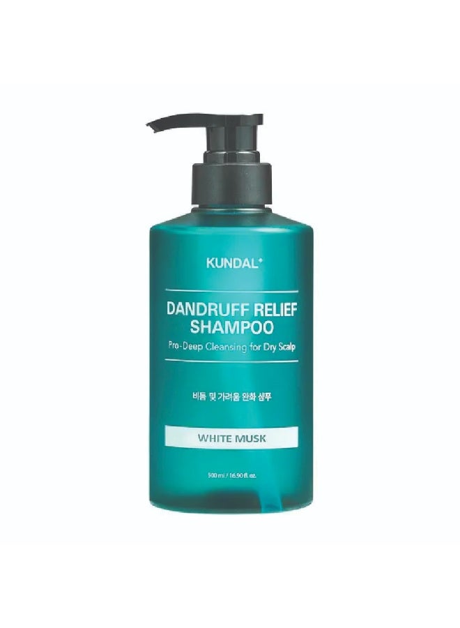 Kundal Dandruff Relief Shampoo - White Musk 500ml - Image 1