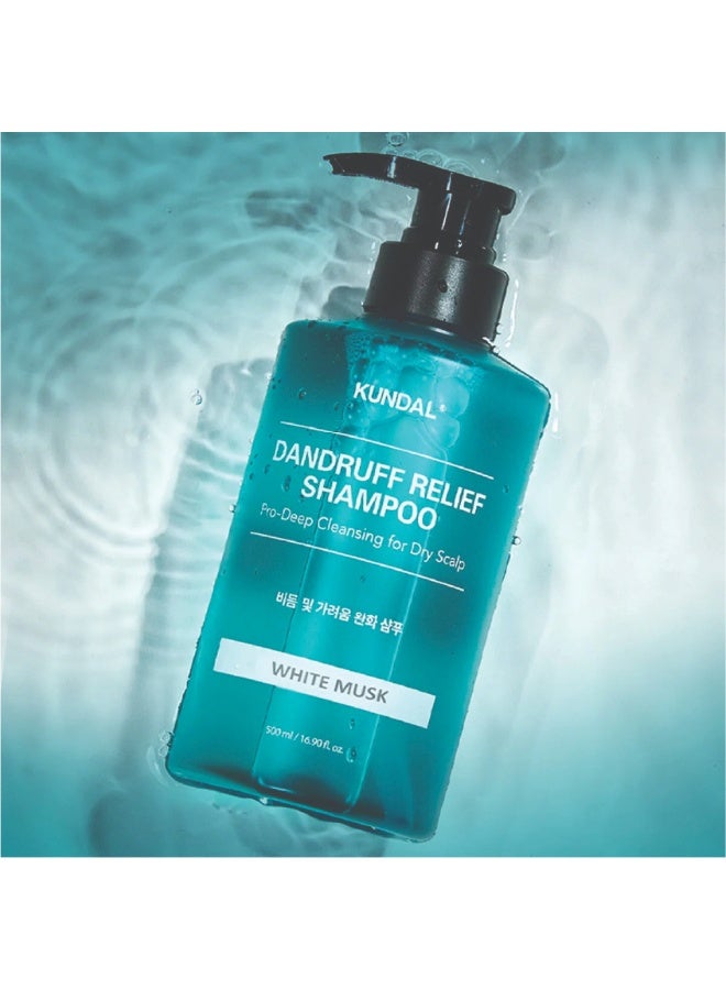 Kundal Dandruff Relief Shampoo - White Musk 500ml - Image 4