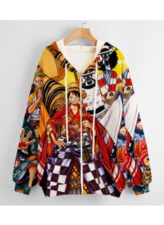 KUYING New One Piece Printed Zipper Sweatshirt Casual Sportswear  - Image 1