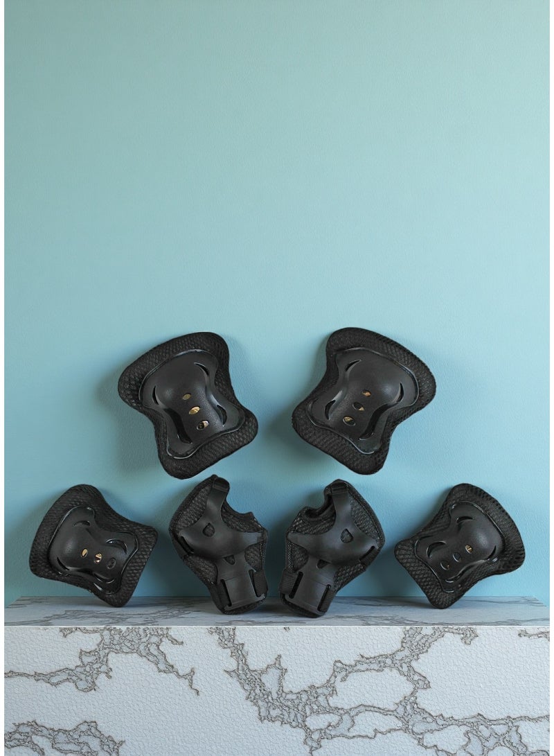 إيزي فيتشور مجموعة أدوات الحماية الرياضية للأطفال من إيزي فيوتشر 6 في 1: واقيات الركبة، واقيات الكوع، وأساور المعصم للأولاد والبنات - Image 5