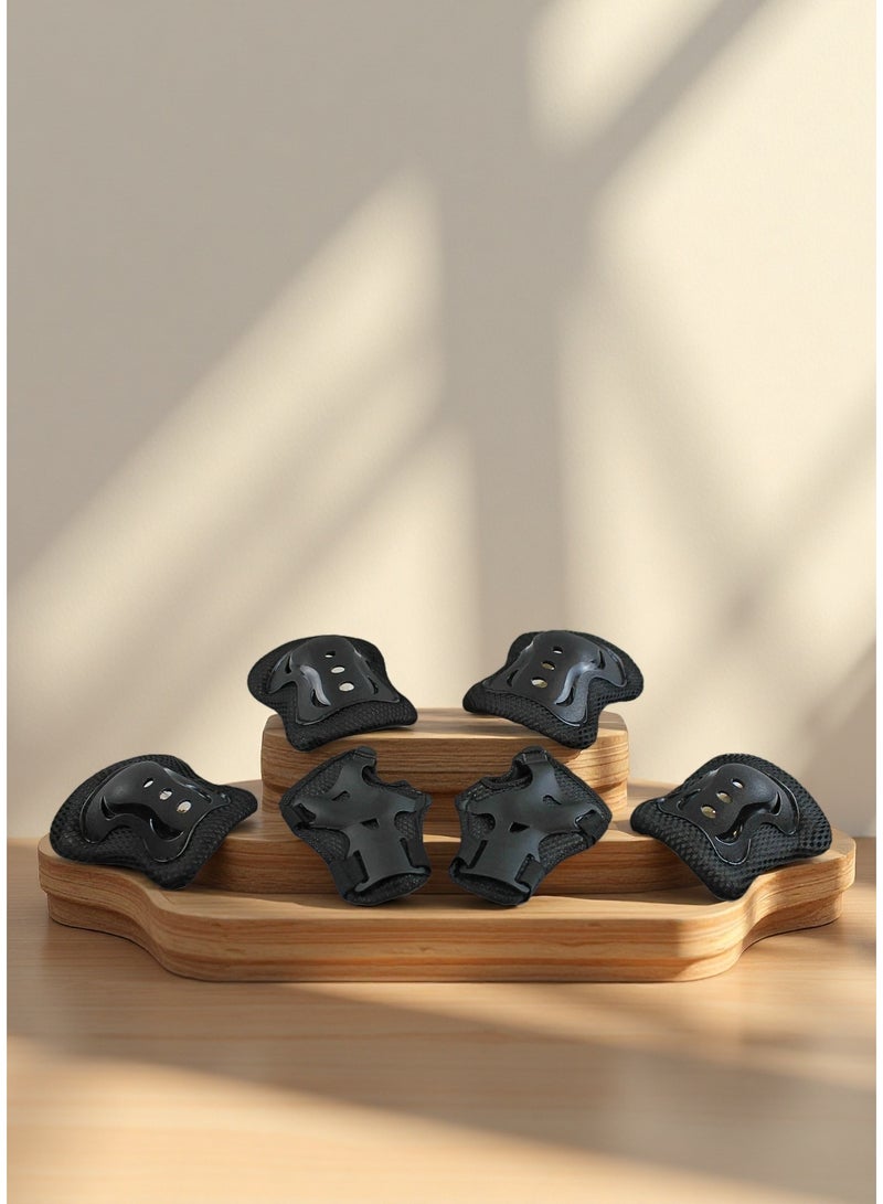 إيزي فيتشور مجموعة أدوات الحماية الرياضية للأطفال من إيزي فيوتشر 6 في 1: واقيات الركبة، واقيات الكوع، وأساور المعصم للأولاد والبنات - Image 4