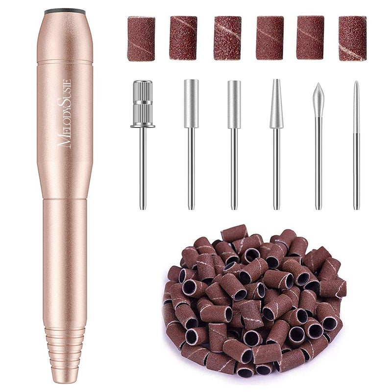 MelodySusie Pen-Shaped Portable Nail Drill with AC Adapter, PC120B 20000RPM Electric File with Compact Design for All Nail Care, Manicure Polishing, Shaping & Gel Removal at Home for Beginners - Image 1