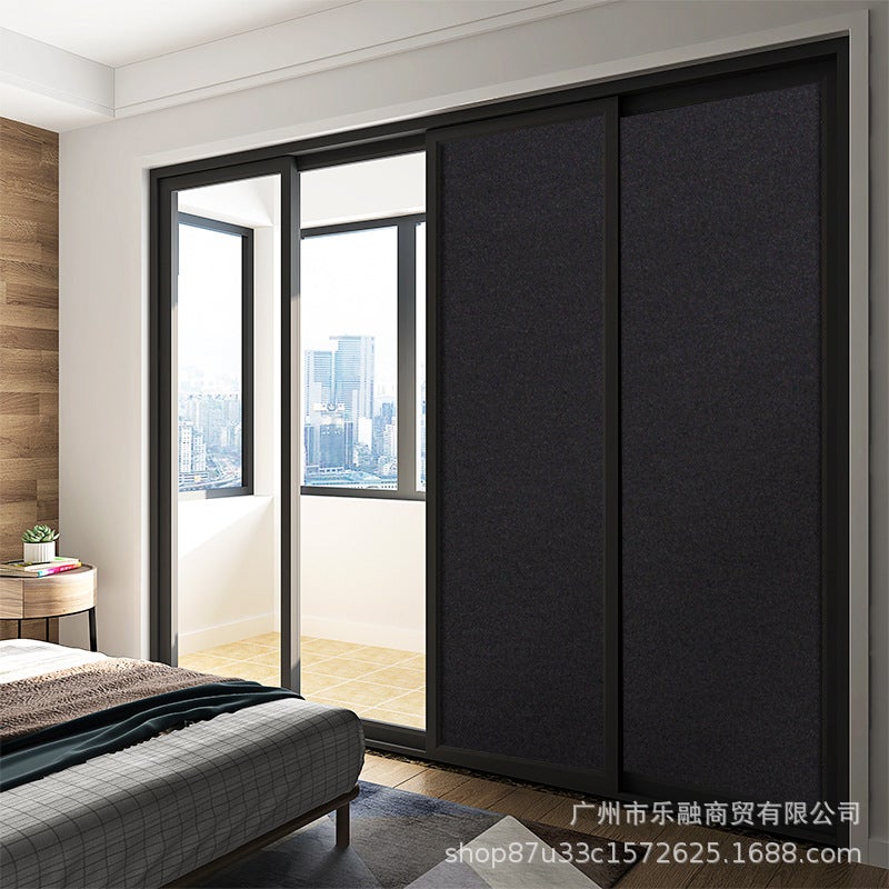 Full Black Sunscreen Glass Sticker Opaque Window Frosted Self-Adhesive Bathroom Anti-Peeping Sunshade Insulation - Image 3
