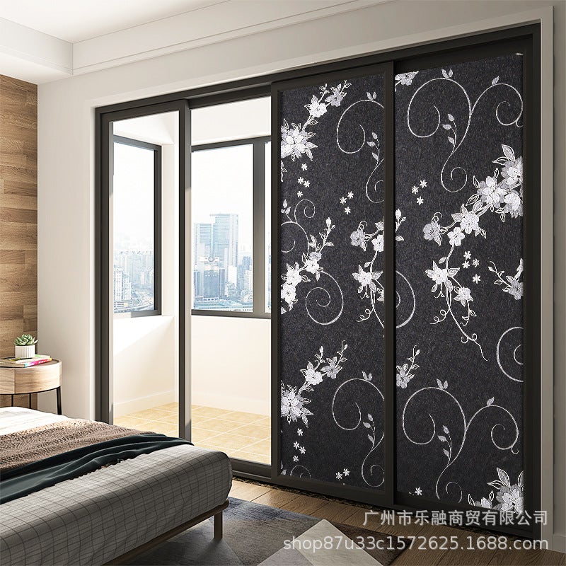 Full Black Sunscreen Glass Sticker Opaque Window Frosted Self-Adhesive Bathroom Anti-Peeping Sunshade Insulation - Image 1