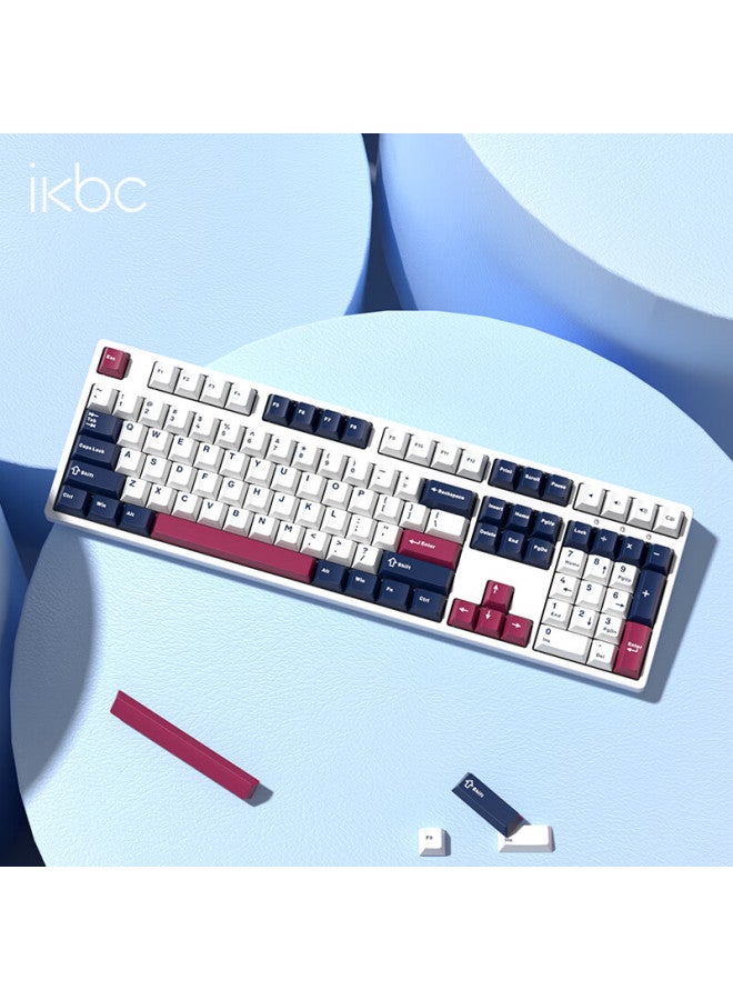 Ikbc Z108 Rose Knight Wireless Mechanical Keyboard For Gaming And Office Use, 108-key Rgb Backlit Red Switch - Image 1