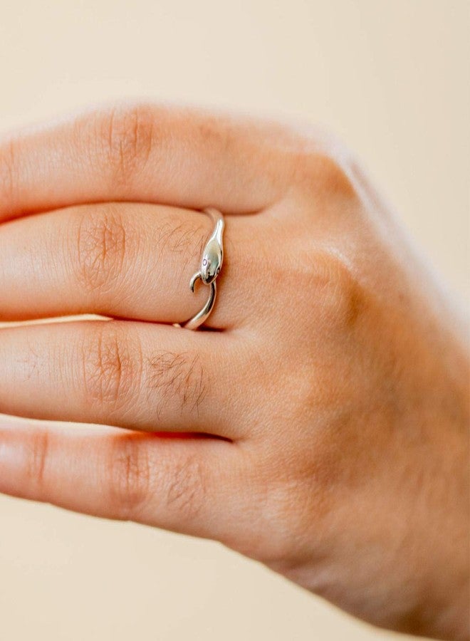 Boma Jewelry Sterling Silver Snake Ring, Size 9 - Image 5