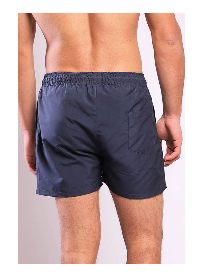 WHITE RABBIT Plain Basic Mid-Rise Swim Shorts  - Image 3