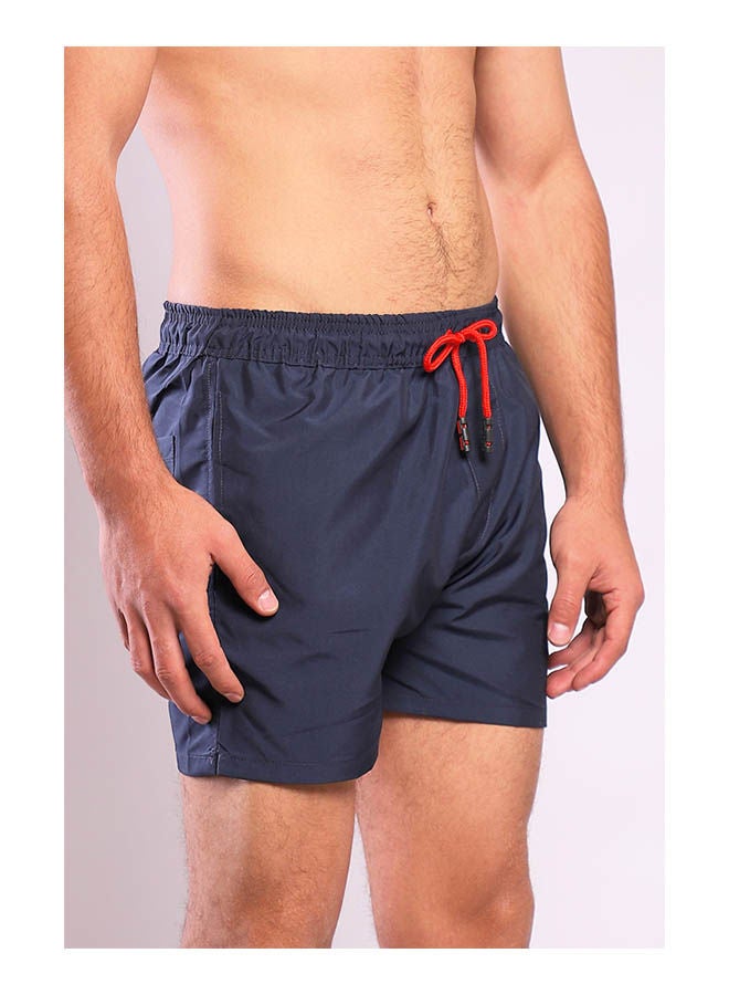 WHITE RABBIT Plain Basic Mid-Rise Swim Shorts  - Image 2