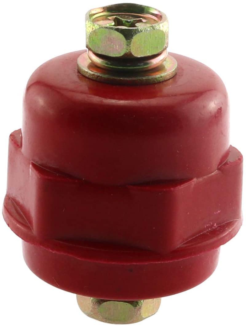 SQXBK Busbar Insulator 5PCS Red Resin SM-25 M6 Polyester Standoff Insulators with Screw - Image 3