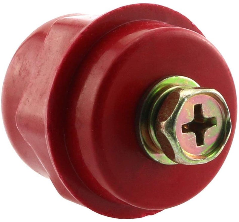 SQXBK Busbar Insulator 5PCS Red Resin SM-25 M6 Polyester Standoff Insulators with Screw - Image 4