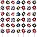 Hestya 50 Pcs Plastic Rainbow Pinwheel for Kid Party Pinwheels DIY Lawn Windmill Set for Teenagers Toy Garden Party Lawn Decor Assorted Color - Image 4