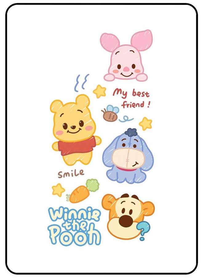 EYE CATCH Protective Case Cover For Apple iPad 6th Generation 9.7 Inch Best Friend Smile Winnie The Pooh  - Image 1