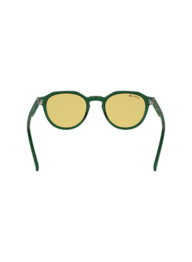 LACOSTE Full Rim Injected Lacoste Suns L6052S N 5121 (301) Transparent Green - Image 3