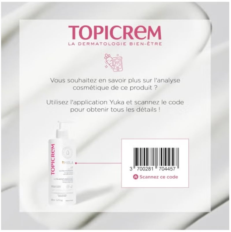 Topicrem Mela Ultra-Hydratant Unifying Ultra Moisturizing Milk With SPF 15 500 ml - Image 4