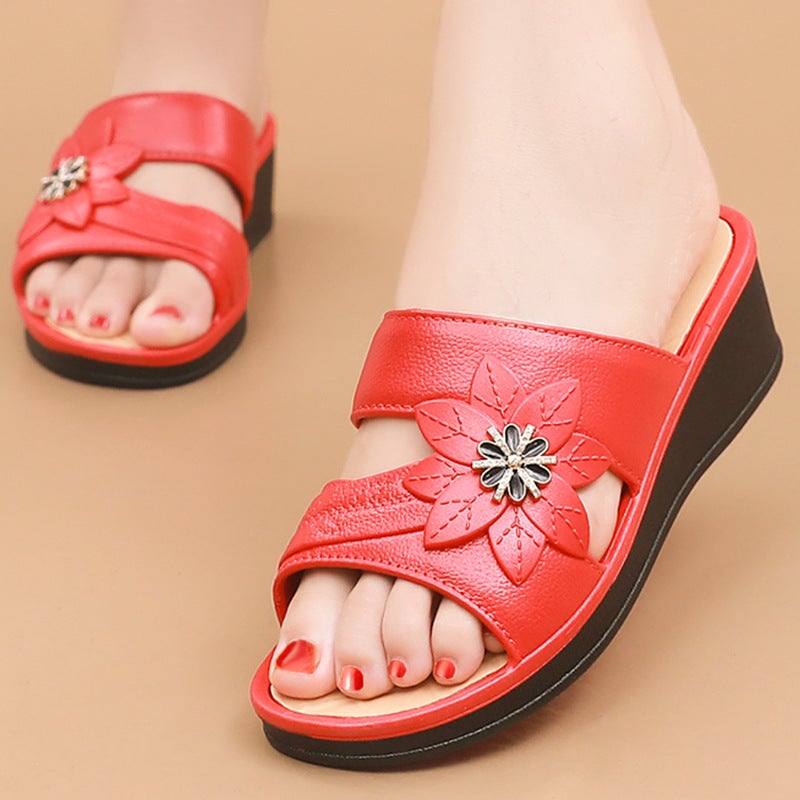Moms And Women'S New Fashion Slippers Lightweight Summer Casual Wearing Daily Bathroom Home Non-Slip Soft Bottom Wear-Resistant - Image 3