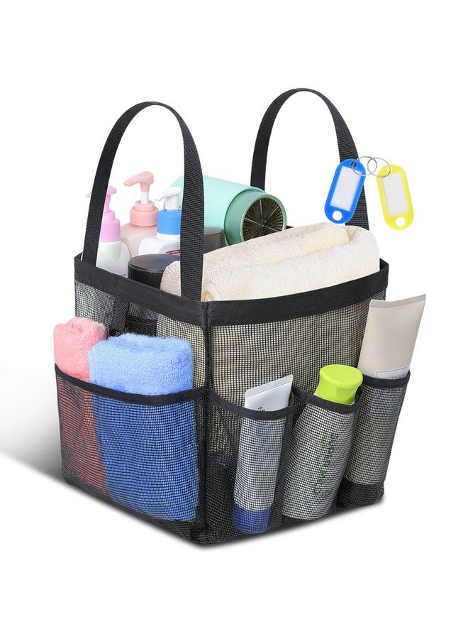 Temede Temede Mesh Shower Caddy Tote, Large Shower Caddy Basket Portable, Quick Dry Hanging Toiletry Bag, 8 Storage Pocket Handle Bath Organizer for College Dorm, Gym, Camp, Travel - Image 1