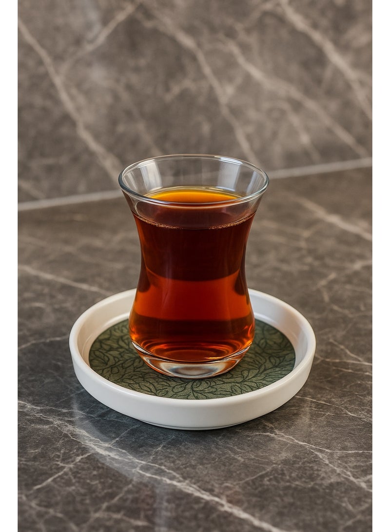 أوزو طقم صحون فاخر  بورسلان تركي  مكون من 36 قطعه مناسب ل 6 اشخاص - Image 3