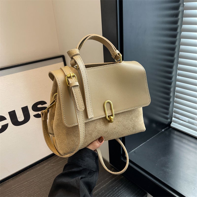 Textured Bag For Women Fashion Versatile Portable Retro Commuter Single Shoulder Crossbody Small Square Bag - Image 5