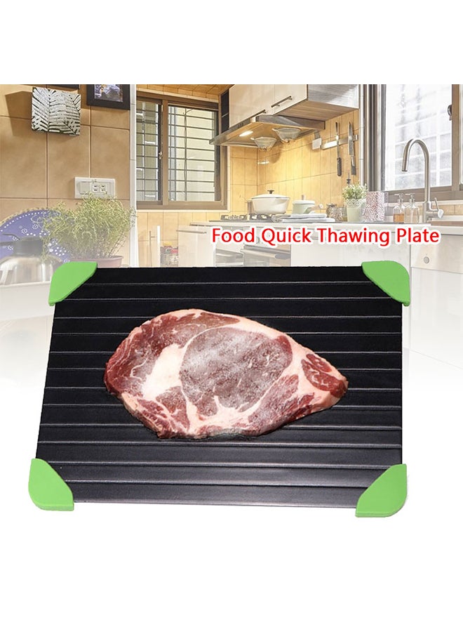 Loquat Aluminum Silicone Defrosting Plate Black/Green - Image 3