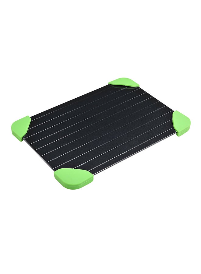 Loquat Aluminum Silicone Defrosting Plate Black/Green - Image 1