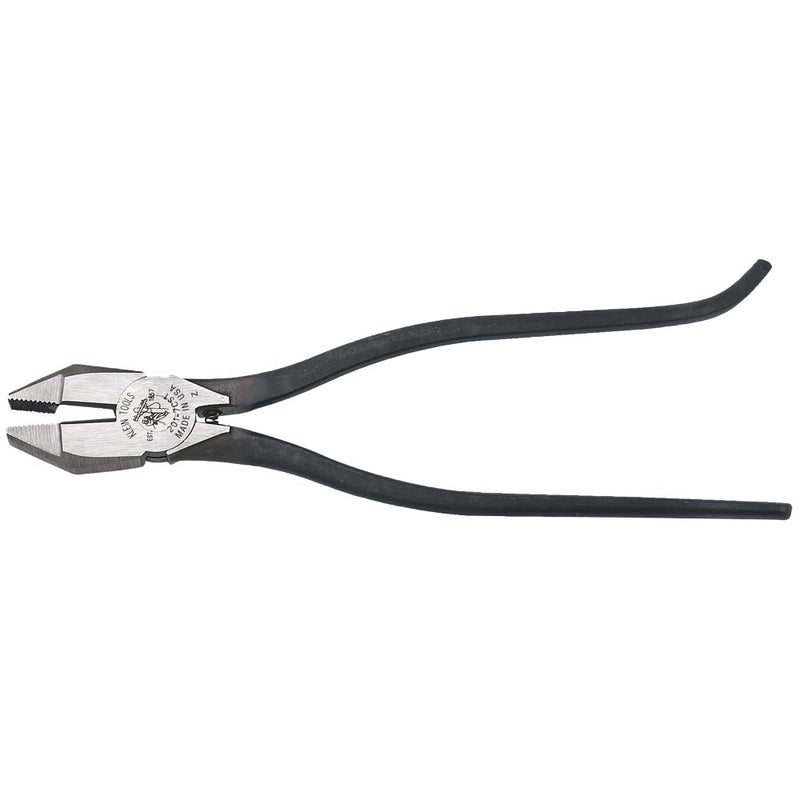 Klein Tools 201-7CST Rebar Work Pliers with Spring-Loaded Action, Induction Hardened Knives and Handle Tempering - Image 1