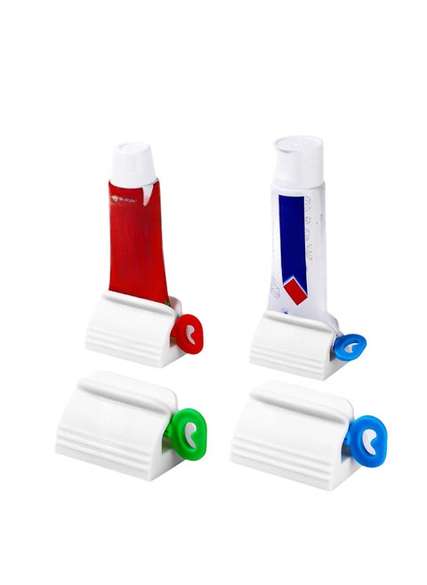 Toothpaste Squeezer Set of 4 Tube Cylinder Squeezers Simple and Practical Dispenser