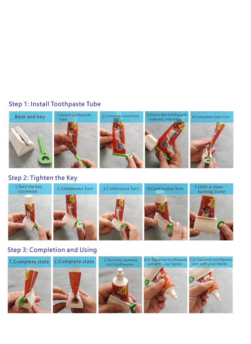 General - Toothpaste Squeezer Set of 4 Tube Cylinder Squeezers Simple and Practical Dispenser - Image 1