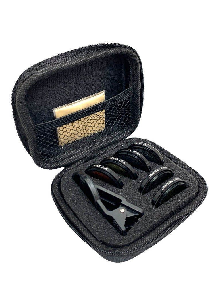 general 6-in-1 Coral Filter Set to Remove Blue Light for Marine Aquariums Reef Tank Landscaping Enhances Color for Mobile Photography - Image 1