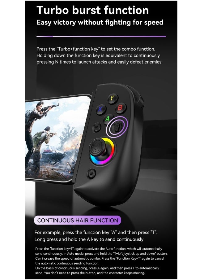 D8 - D8 Mobile Gaming Controller for iPhone/Android/iPad/Tablet, Play Xbox Cloud, Playstation Remote Play, Steam/PC, Switch! RGB Hall Joystick/Trigger Wireless Bluetooth Phone Game Controller - Image 1