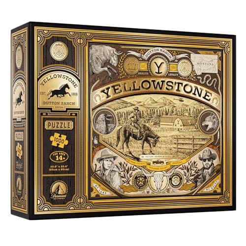 theory11 Yellowstone Jigsaw Puzzle  1000 Piece Jigsaw Puzzle  Officially Licensed Yellowstone Merchandise  Collectibles  Precision Fit and Premium Quality  Intermediate - Image 1