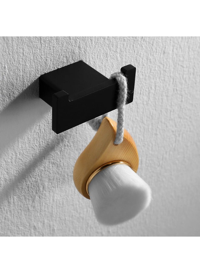 SUS304 الفولاذ المقاوم للصدأ منشفة الحمام الأسود هوك شماعات - Image 2