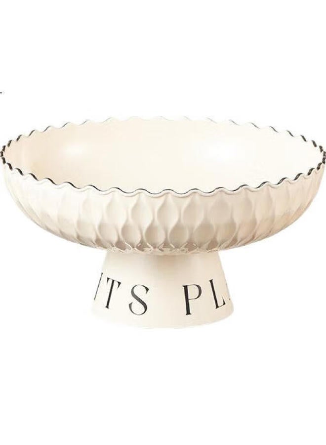Yijuke Fruit Bowl, Draining Basket, Living Room Coffee Table, Dried Fruit Plate, Candy Display Tray, Luxurious And High-End - Image 3