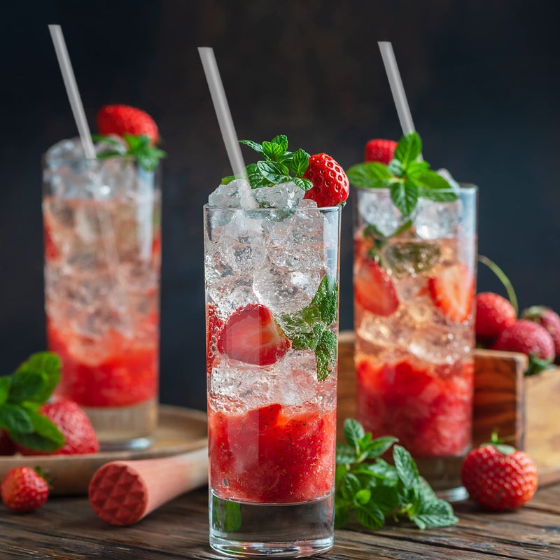 CVNDKN Clear Straws 300 Pcs Long Disposable Plastic Drinking Straws. (0.23''diameter and 10.2""long)-Clear - Image 5