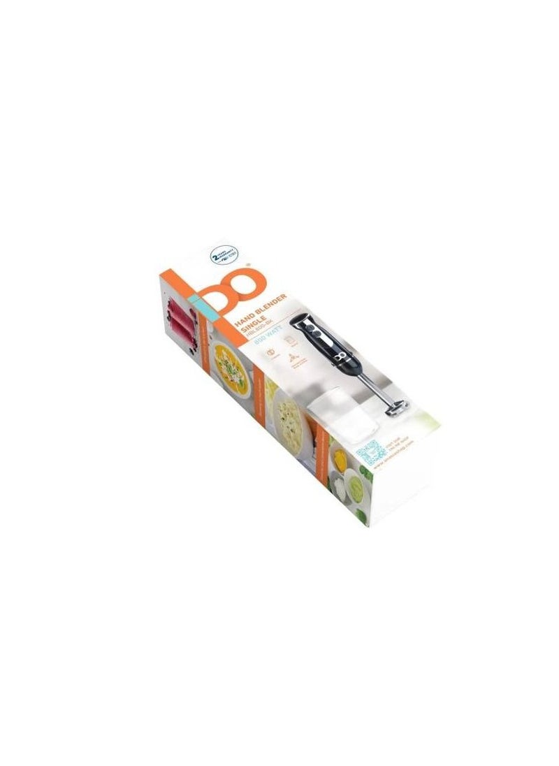 IDO Hand blender 800 watt, two speeds, HBL800-BK-IDO  - Image 2