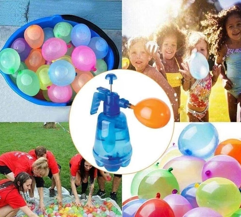 100-Piece High-Quality, Durable Self-Sealing Water Balloons with Filling Pump – Summer Fun and Outdoor Games for Kids and Adults - Image 2