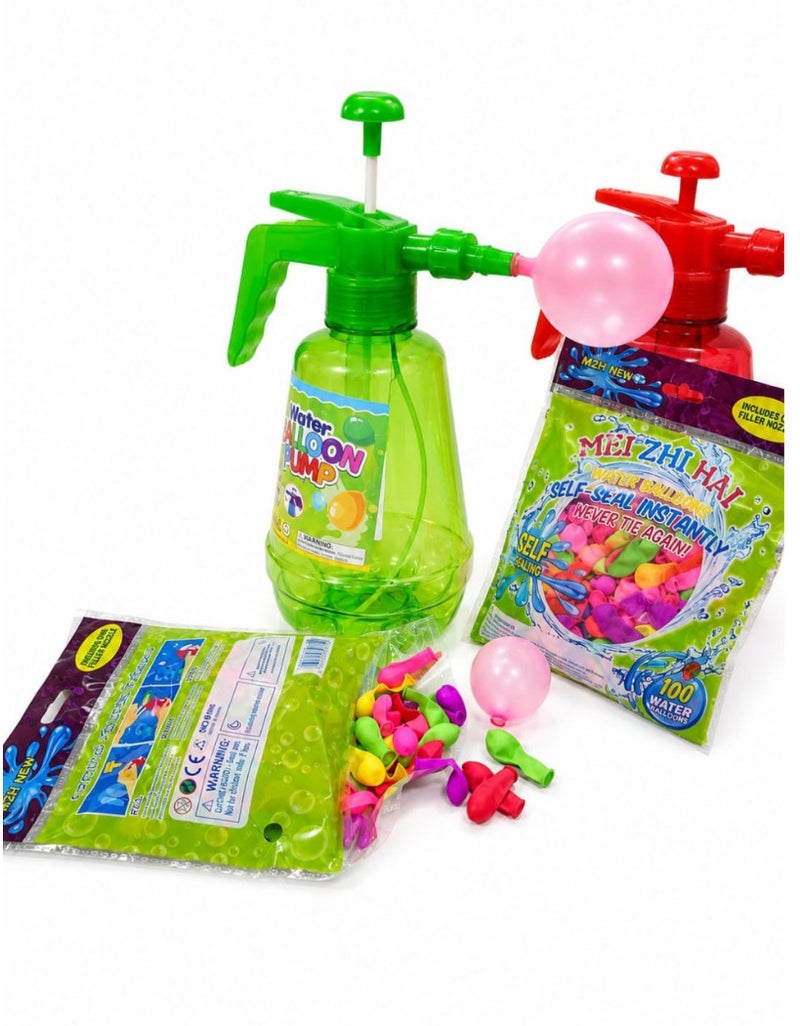 100-Piece High-Quality, Durable Self-Sealing Water Balloons with Filling Pump – Summer Fun and Outdoor Games for Kids and Adults - Image 4