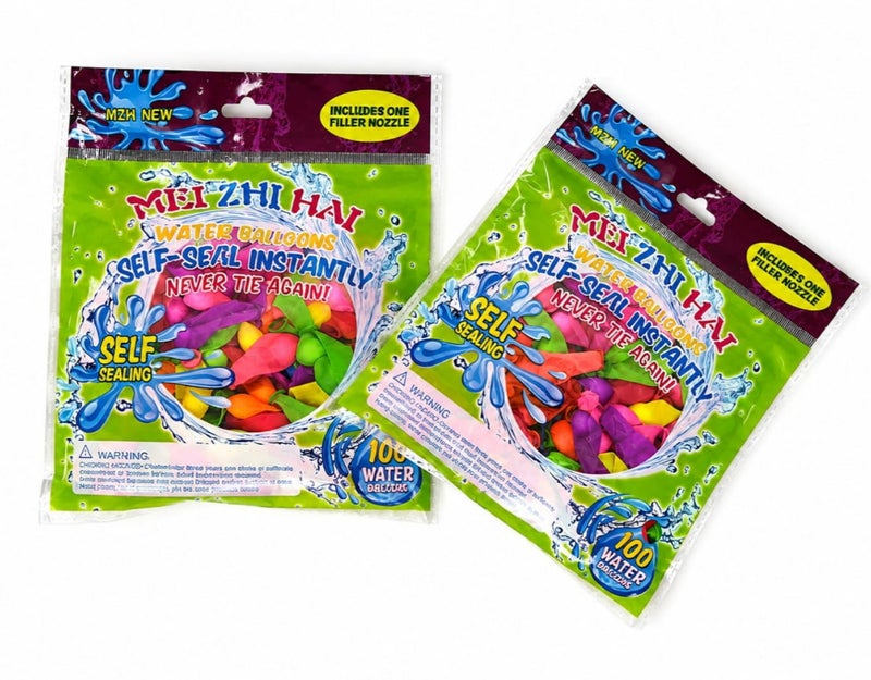 100-Piece High-Quality, Durable Self-Sealing Water Balloons with Filling Pump – Summer Fun and Outdoor Games for Kids and Adults - Image 3