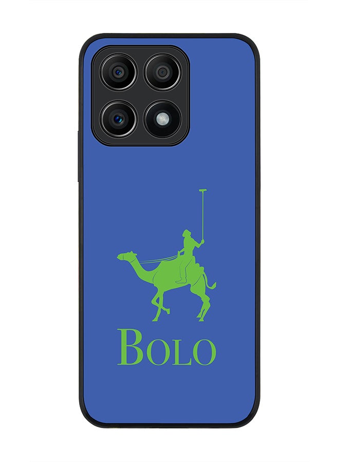 Stylizedd حافظة سوداء متينة لهاتف Honor X8A 4G، حافظة رفيعة، حواف مطاطية مرنة، مضادة للسقوط، غلاف TPU جل رقيق - BOLO أزرق - Image 1