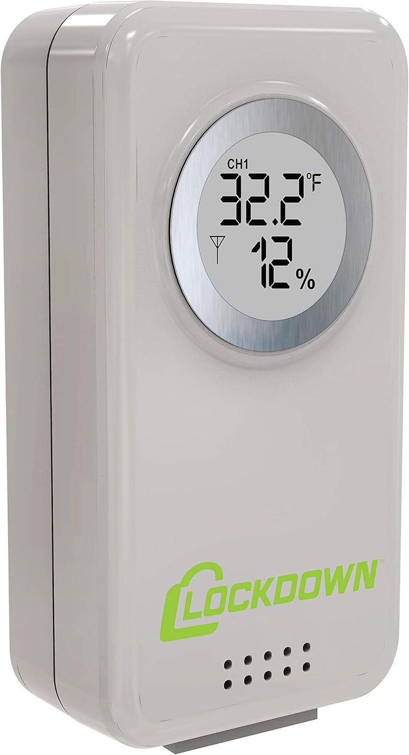 LOCKDOWN Digital Hygrometer with Convenient Design Backlit Screen and MinMax Reading for Temp and Humidity Monitoring in Safes Rooms Cases and Cabinets - Image 2